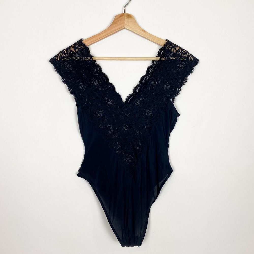 Gottex VINTAGE Lace Bodysuit Sz M